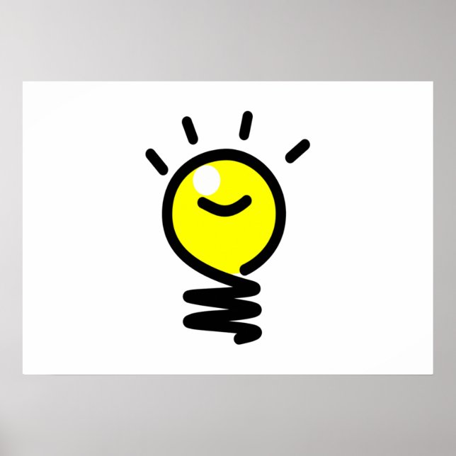 Light Bulb Idea Poster (Front)