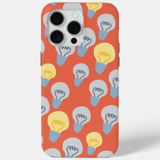 Light Bulb Illustration Bright Ideas Pattern  iPhone 15 Pro Max Case