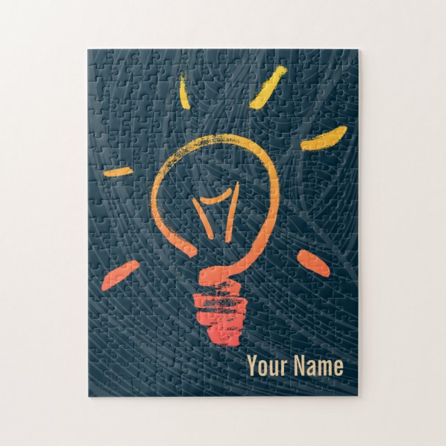 Light bulb lamp retro lightbulb smart electrician jigsaw puzzle (Vertical)