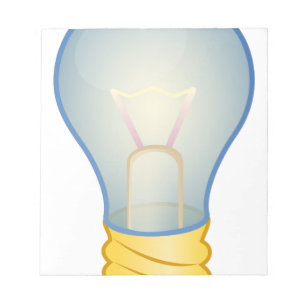 Light bulb notepad