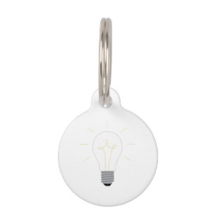 Light Bulb Pet Tag