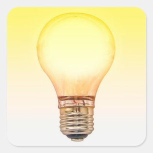 light bulb sticker