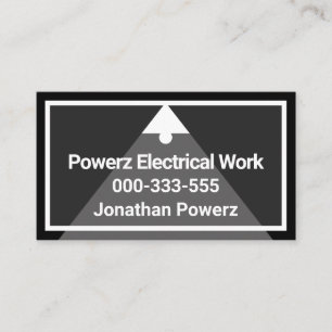 Light Bulb Wiring Circuit Electrician Business Card