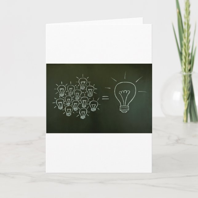 Light bulbs teamwork concept.jpg card (Front)