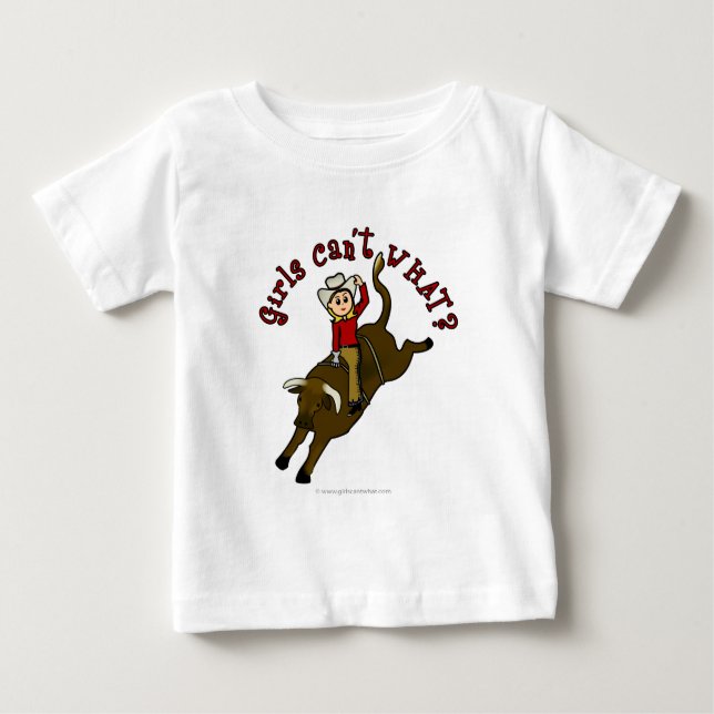 Light Bull Rider Baby T-Shirt (Front)