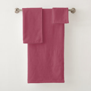  Light Burgundy  (solid colour)  Bath Towel Set