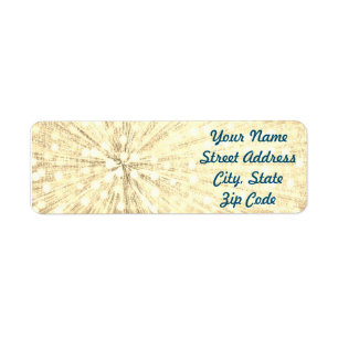Light Burst Return Address Labels