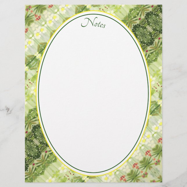 Light butter yellow custom letterhead (Front)