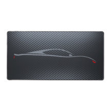 Light Carbon Fibre Car Silhouette Desk Mat!