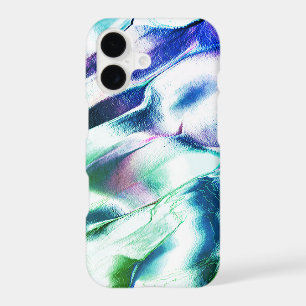 Light carved from matte metal, green to blue colou