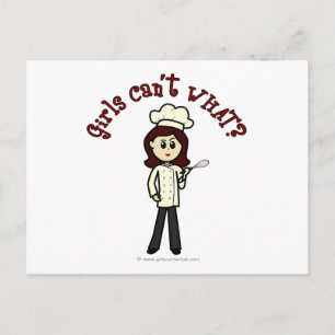 Light Chef Girl Postcard