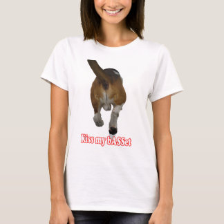 Light coloured apparel - Kiss My Basset T-Shirt