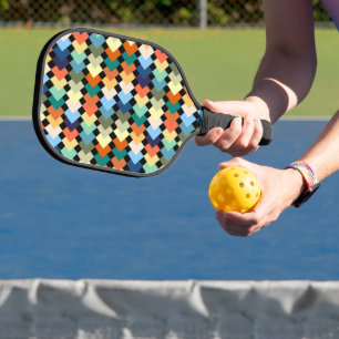 Light Coloured Diamonds Pickleball Paddle