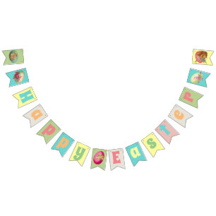 Light Coloured Eggs   Easter Party Bunting