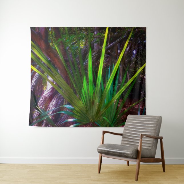 Light comes to the forest. tapestry (In Situ (Horizontal))