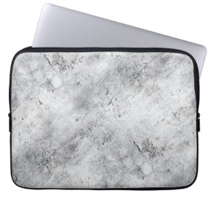 Light Concrete Plaster Texture with Distress Laptop Sleeve