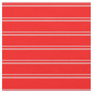 Light Coral and Red Coloured Stripes Fabric