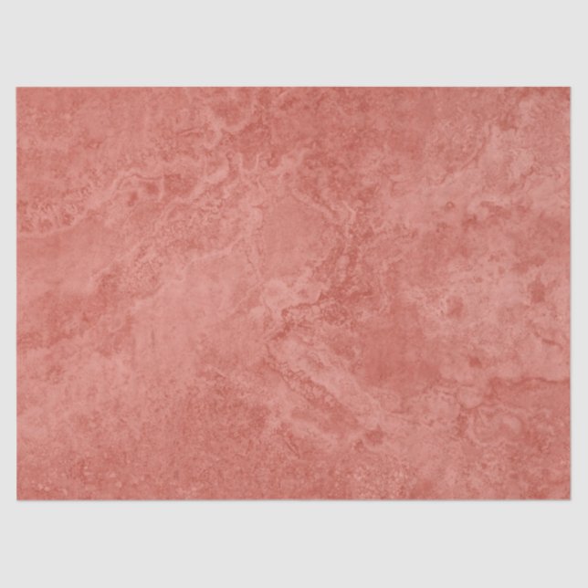 Light Coral Marble Decoupage Background Tissue Paper (Front)