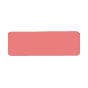 Light Coral Return Address Label