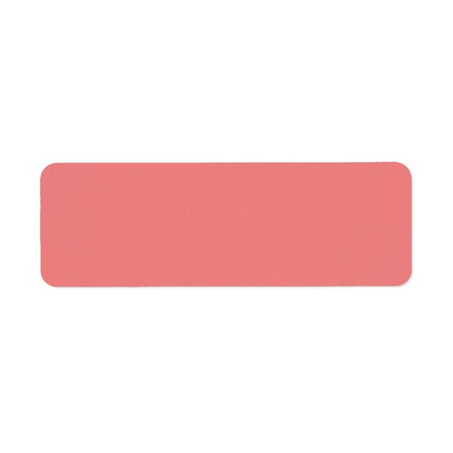 Light Coral Return Address Label (Front)