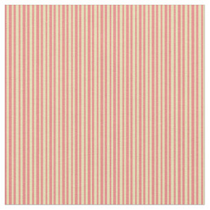 Light Coral & Tan Coloured Striped Pattern Fabric