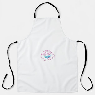 Light Cornflower Blue, Sky Megenta, Girly Apron