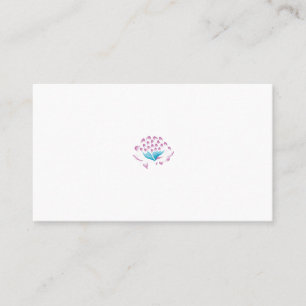 Light Cornflower Blue, Sky Megenta, Girly Business Card