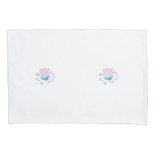 Light Cornflower Blue, Sky Megenta, Girly Pillowcase