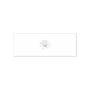 Light Cornflower Blue, Sky Megenta, Girly Self-inking Stamp