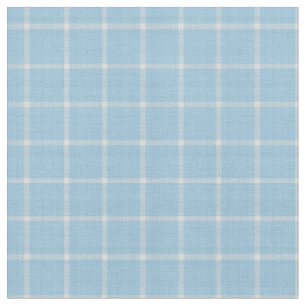 Light Cornflower Blue Windowpane Plaid Fabric