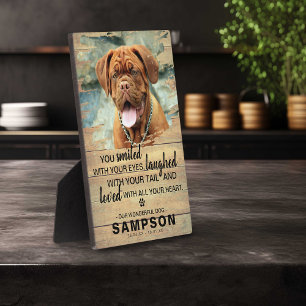 Light Country Rustic Pet Memorial   Photo Keepsake Plaque