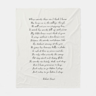 Light Cream Custom Poem Song Lyric Quote Fleece Blanket