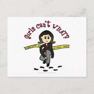 Light CSI Girl Postcard