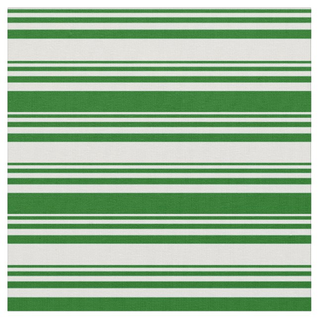 Light Cyan and Dark Green Lined/Striped Pattern Fabric (Close Up)