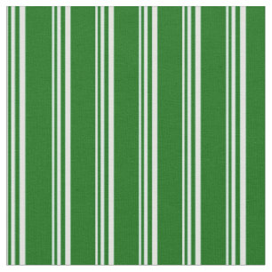 Light Cyan and Dark Green Lines/Stripes Pattern Fabric