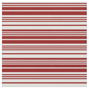 Light Cyan and Dark Red Coloured Stripes Pattern Fabric