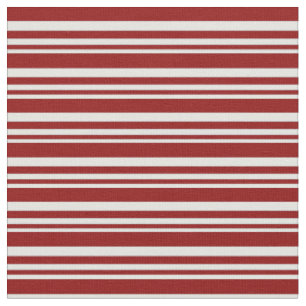 Light Cyan and Dark Red Lined Pattern Fabric
