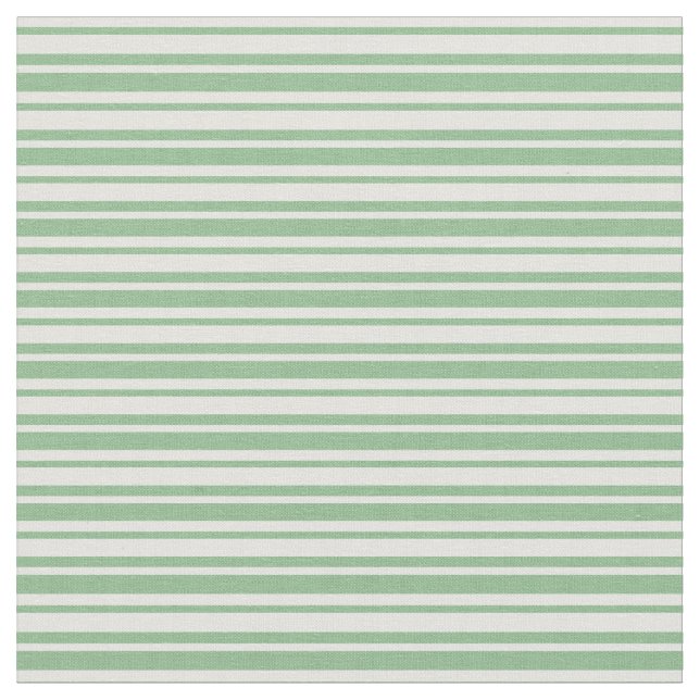 Light Cyan and Dark Sea Green Lines Pattern Fabric (Close Up)