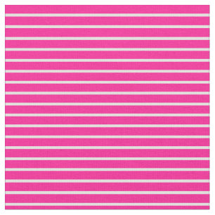 Light Cyan and Deep Pink Lines/Stripes Pattern Fabric