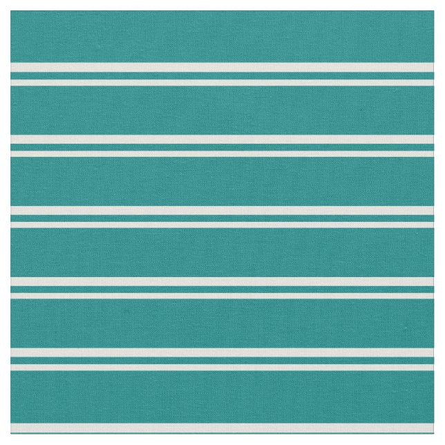Light Cyan and Teal Coloured Stripes Fabric (Close Up)