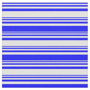 Light Cyan & Blue Pattern of Stripes Fabric