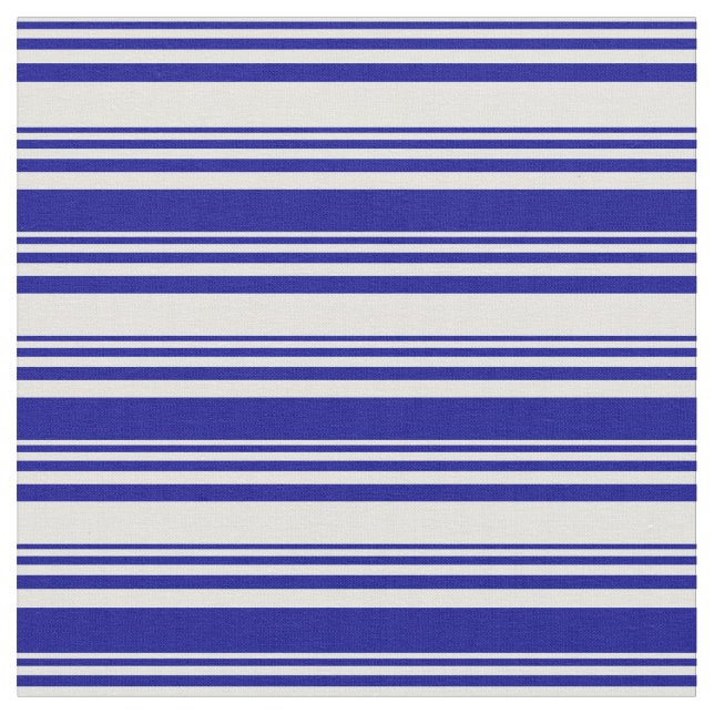 Light Cyan & Dark Blue Coloured Pattern Fabric (Close Up)