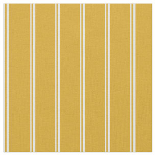 Light Cyan & Goldenrod Coloured Stripes Fabric