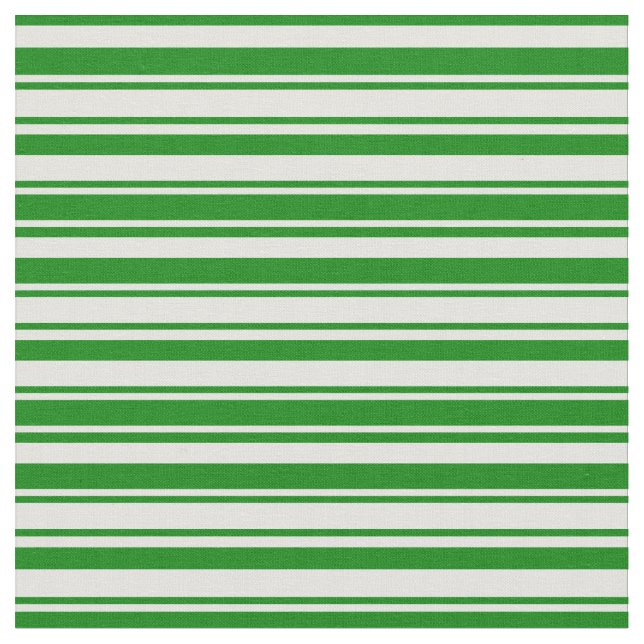 Light Cyan & Green Coloured Striped Pattern Fabric (Close Up)