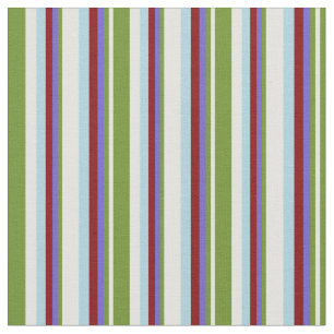 Light Cyan, Green, Slate Blue, Maroon & Light Blue Fabric