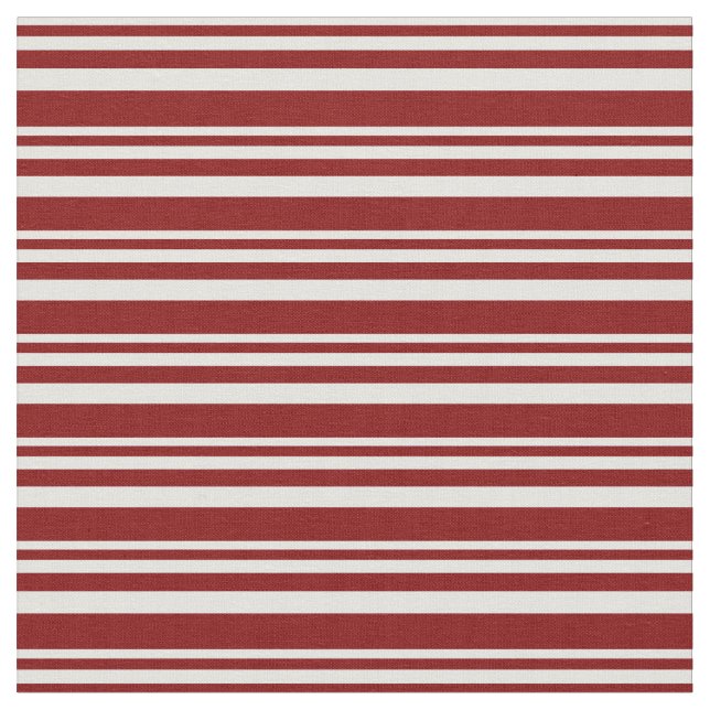 Light Cyan & Maroon Lines Pattern Fabric (Close Up)