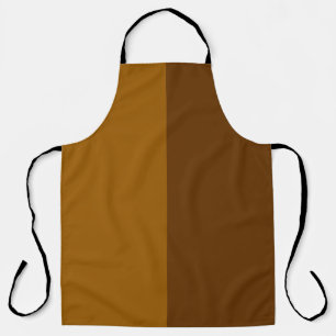 Light Dark Brown Part Half Sides Design Apron