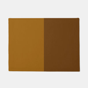 Light Dark Brown Part Half Sides Design Doormat