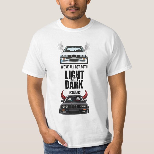 Light & Dark Side BMW E30 T-Shirt (Front)