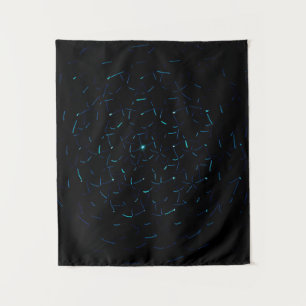 Light decorations in dark area tapestry